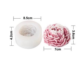Molde silicona peonia grande cerrada